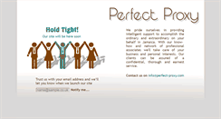 Desktop Screenshot of perfect-proxy.com